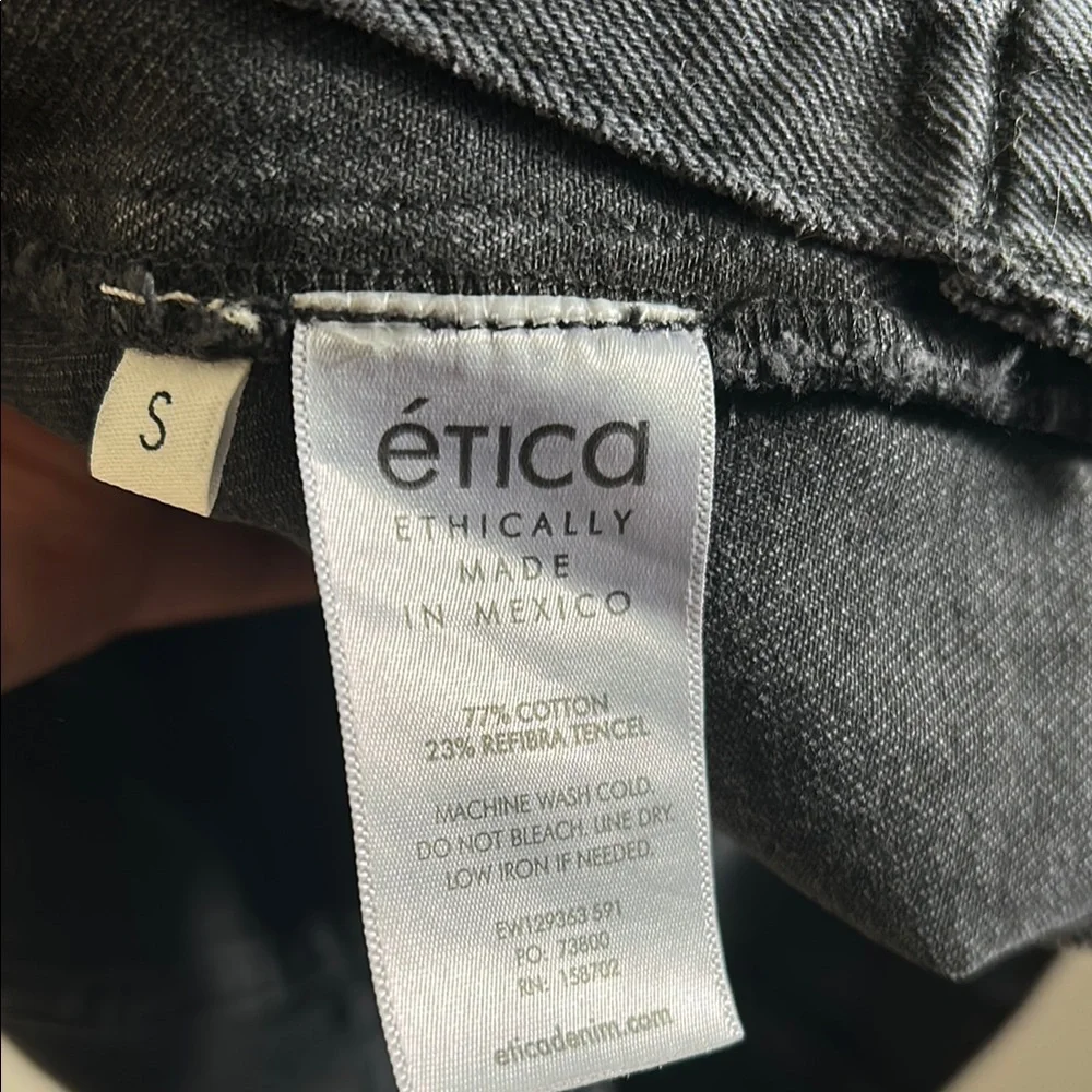 Etica, Woman’s Size Small Black Button-Down Mini Dress - Picture 5 of 6